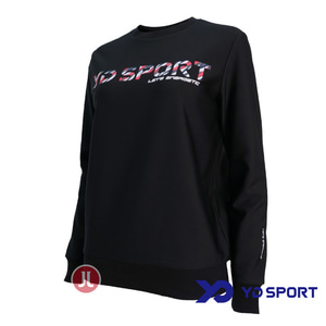 YD스포츠 MT9302 여성 BK 맨투맨 긴팔 티셔츠