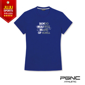 패기앤코 RT-4075 블루 독도 여성 라운드티셔츠