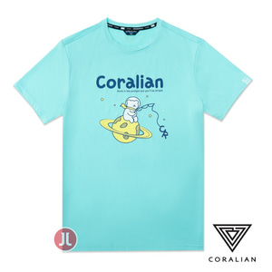 코랄리안 CRTC1263 남성용 라운드 반팔 티셔츠